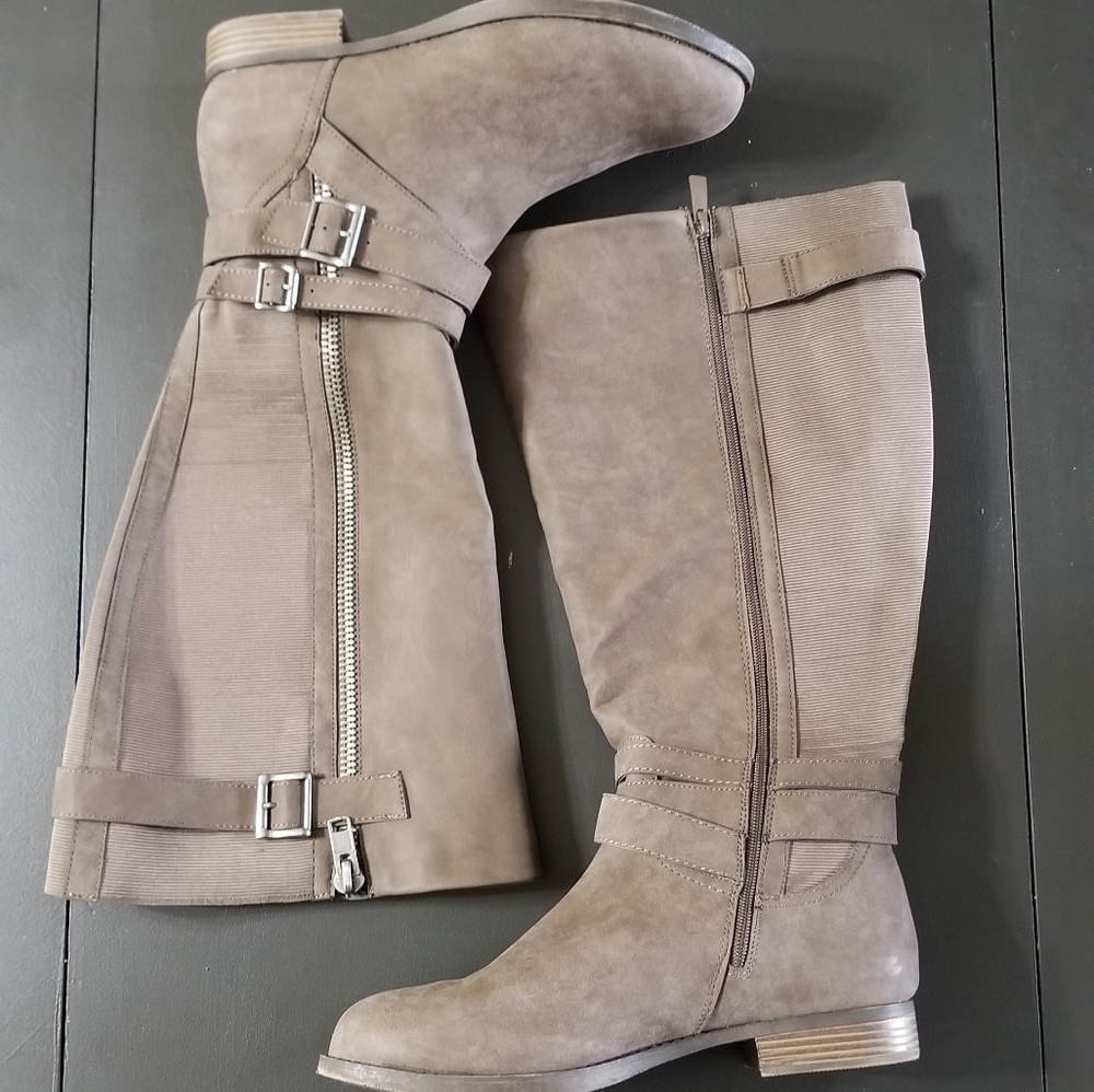 Torrid Wide Calf Brown Riding Boot